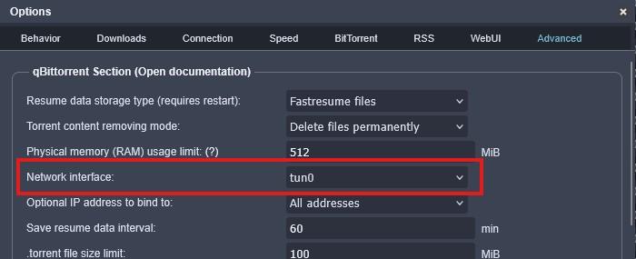 Network interface